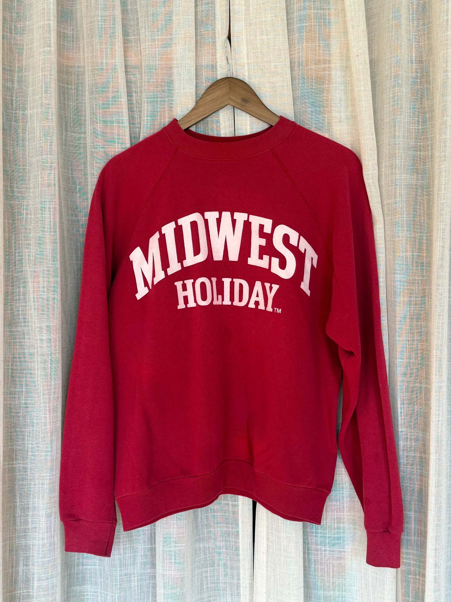 Midwest Holiday Vintage Crewneck - Red