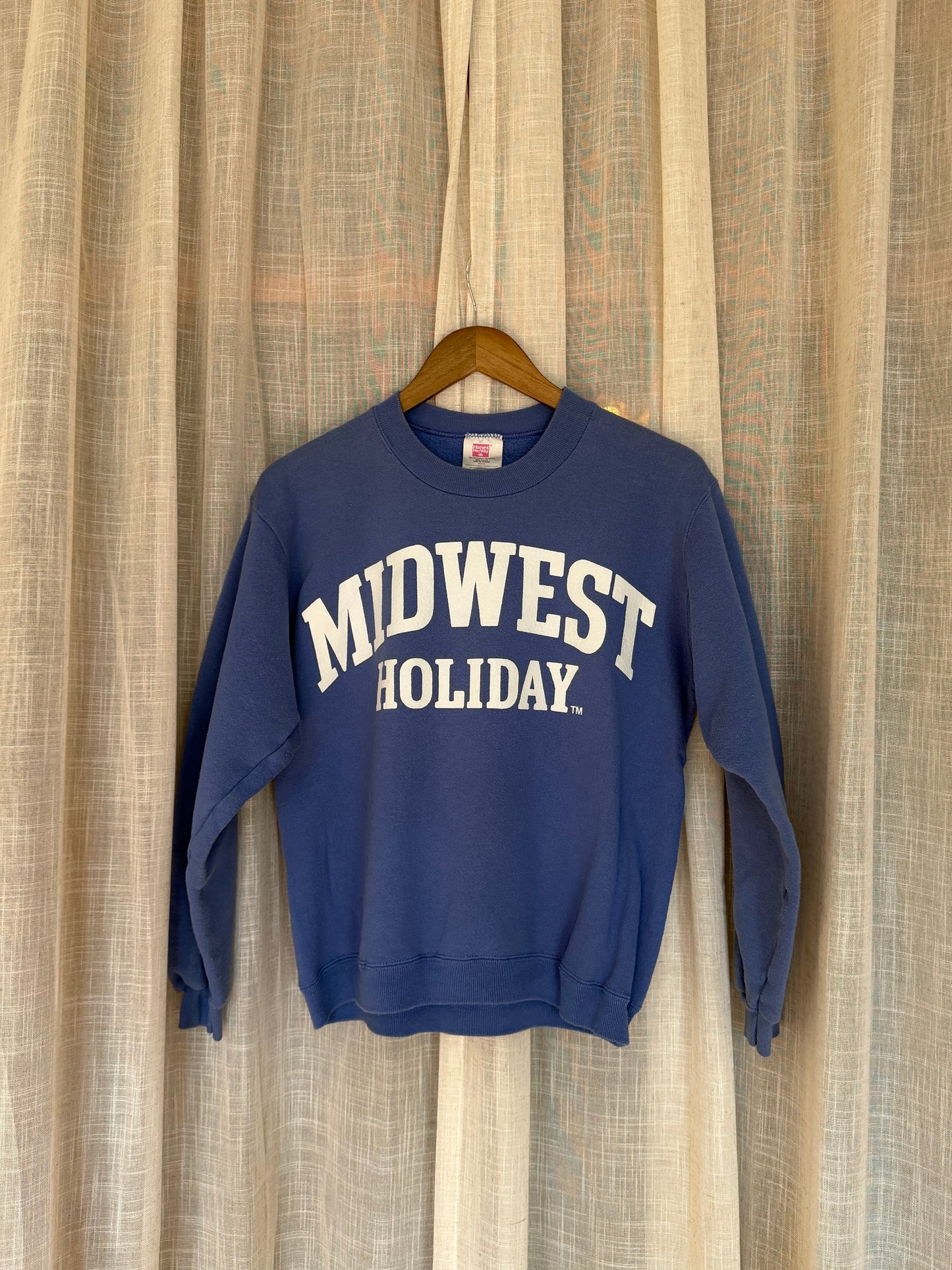 Midwest Holiday Vintage Crewneck - Periwinkle