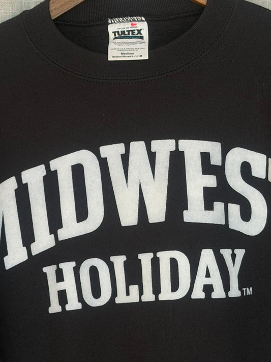 Midwest Holiday Vintage Crewneck - Black