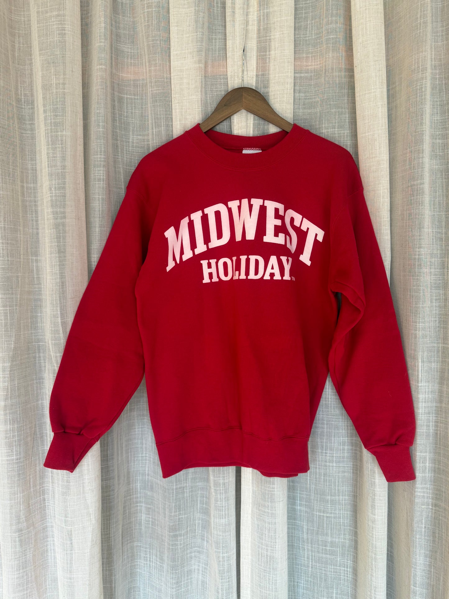 Midwest Holiday Vintage Crewneck - Red