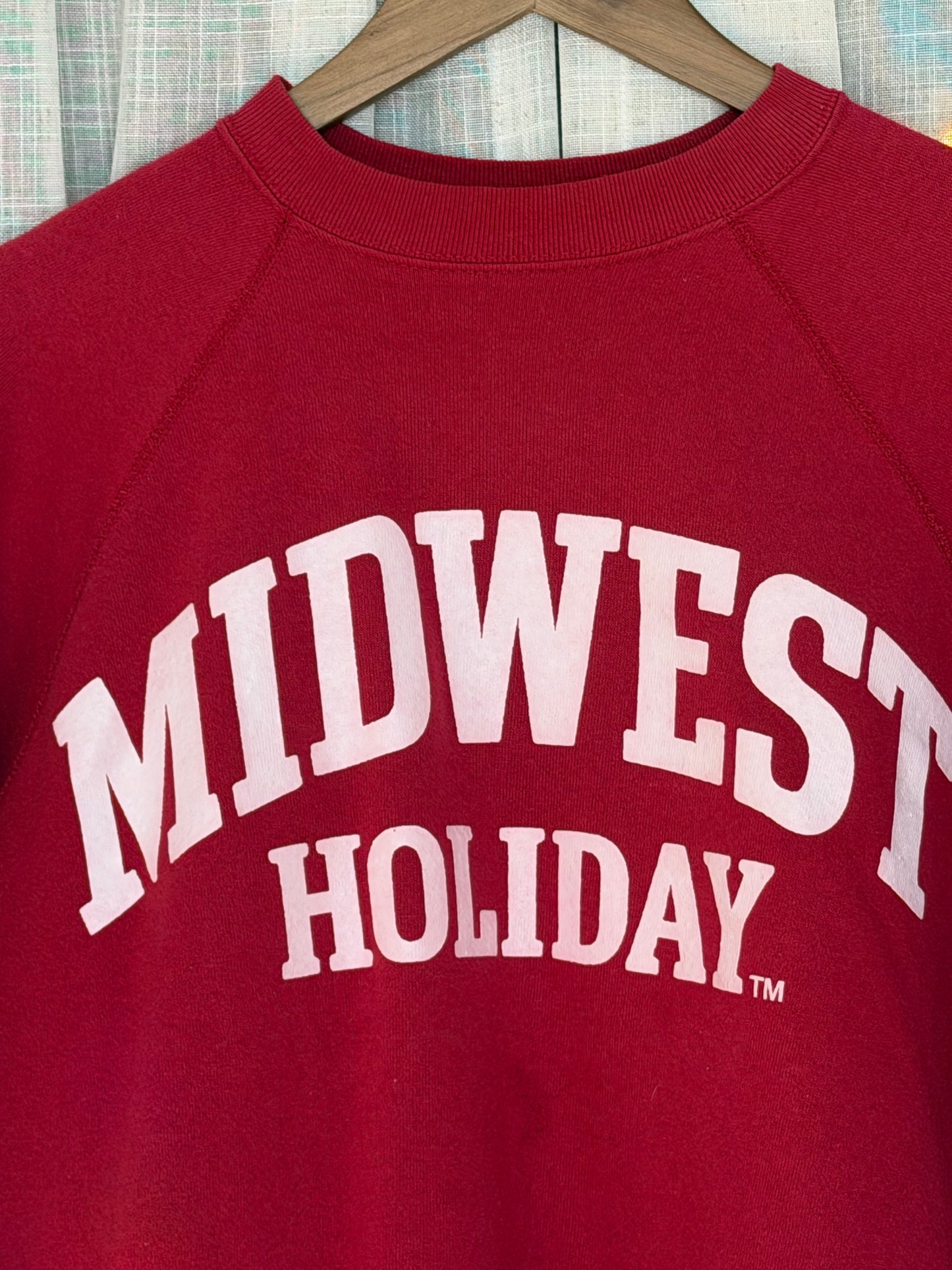 Midwest Holiday Vintage Crewneck - Red