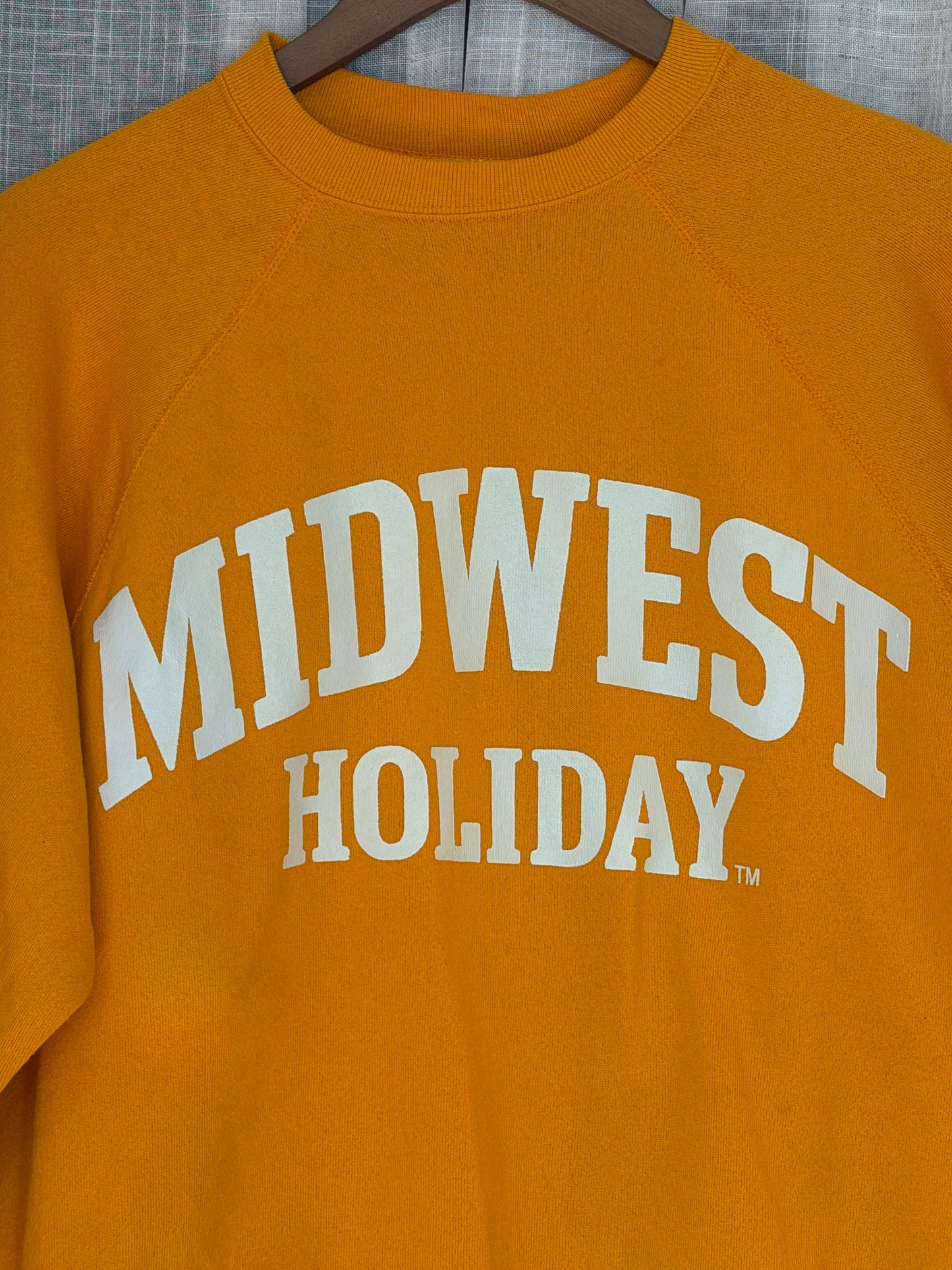 Midwest Holiday Vintage Crewneck - Mustard