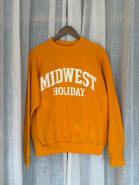 Midwest Holiday Vintage Crewneck - Mustard