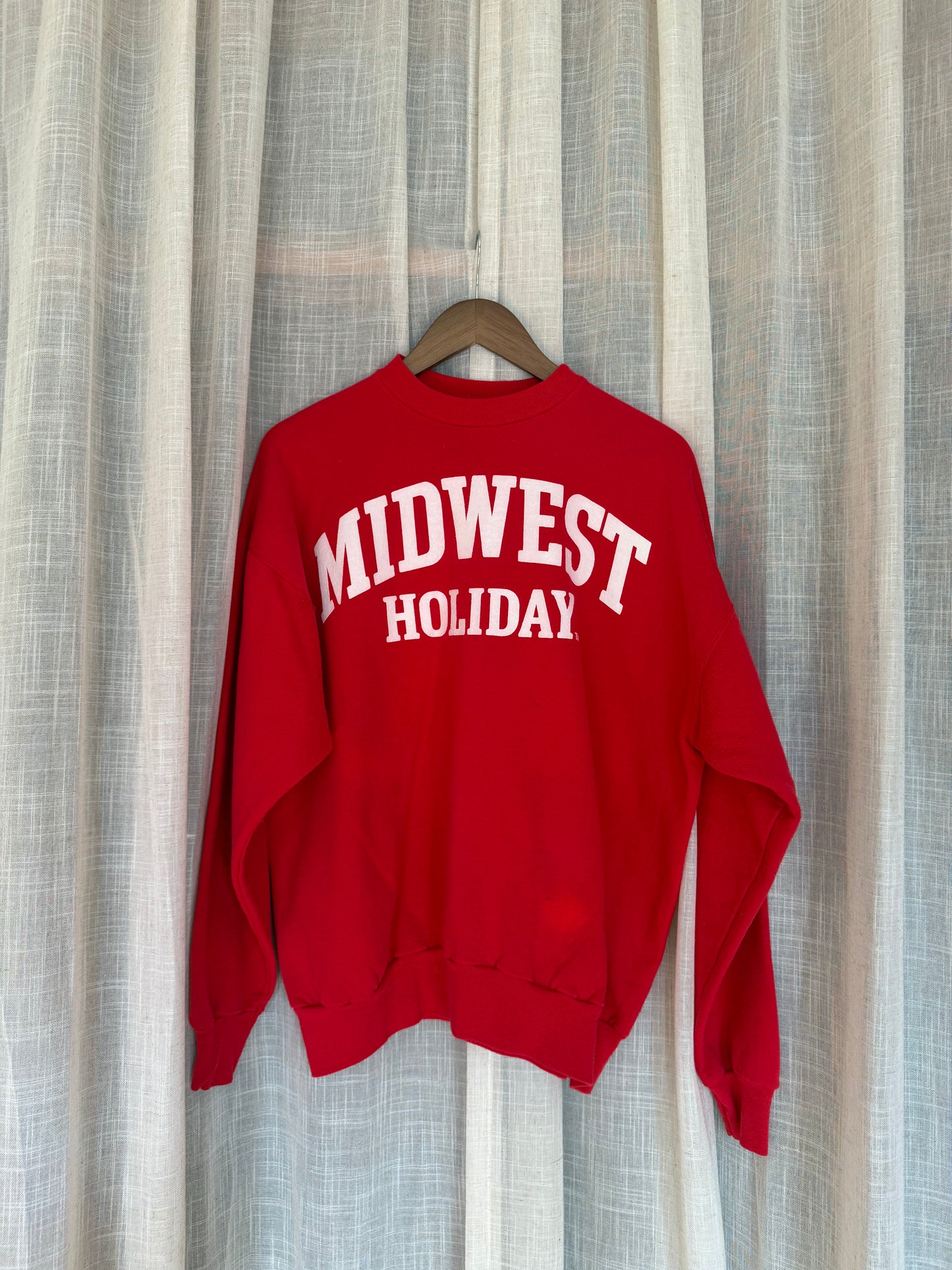 Midwest Holiday Vintage Crewneck - Red
