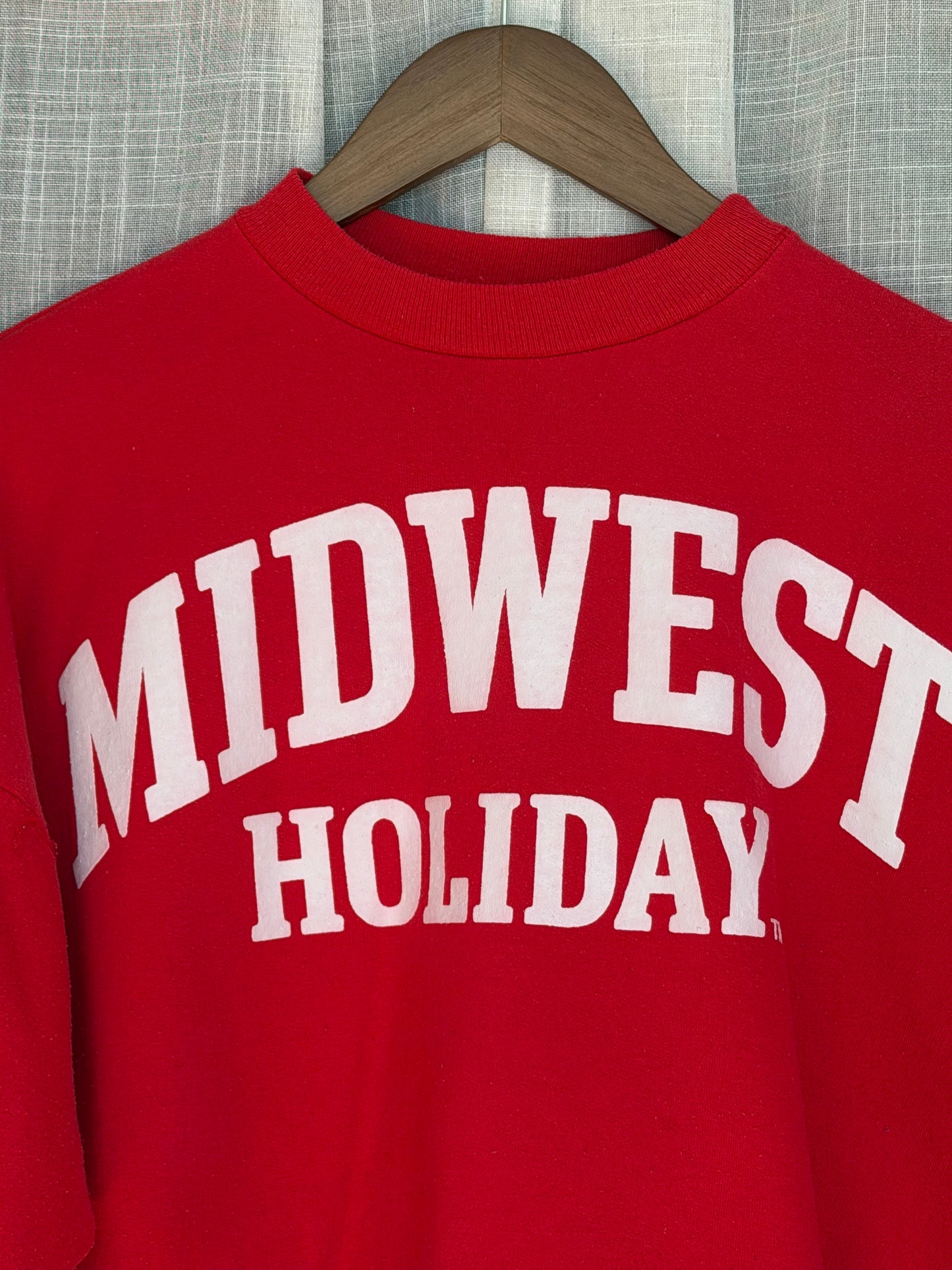 Midwest Holiday Vintage Crewneck - Red