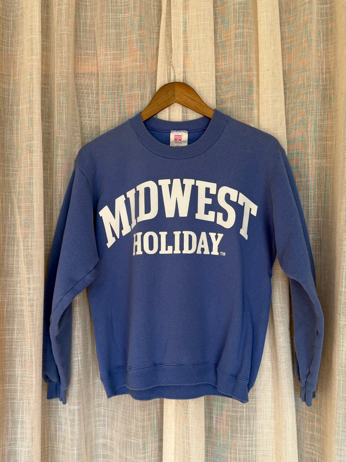 Midwest Holiday Vintage Crewneck - Periwinkle