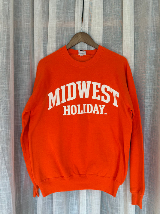 Midwest Holiday Vintage Crewneck - Orange