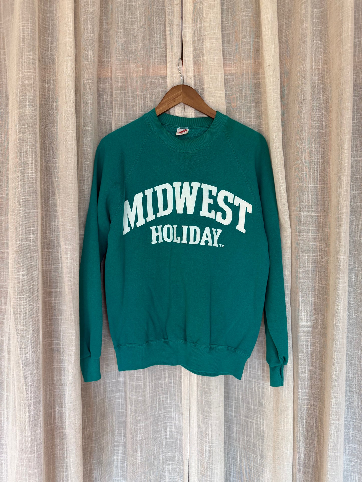 Midwest Holiday Vintage Crewneck - Teal