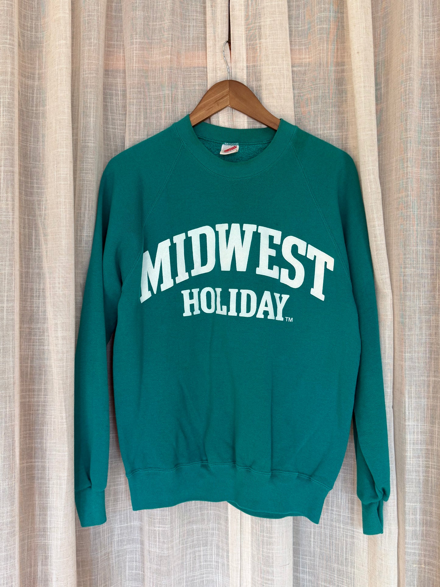 Midwest Holiday Vintage Crewneck - Teal