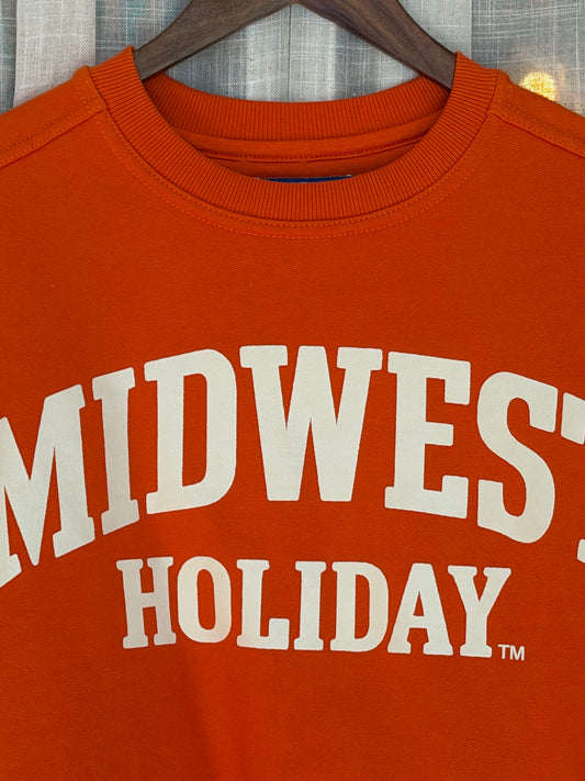 Midwest Holiday Vintage Crewneck - Orange