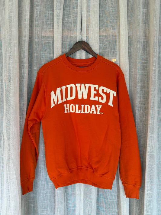 Midwest Holiday Vintage Crewneck - Orange