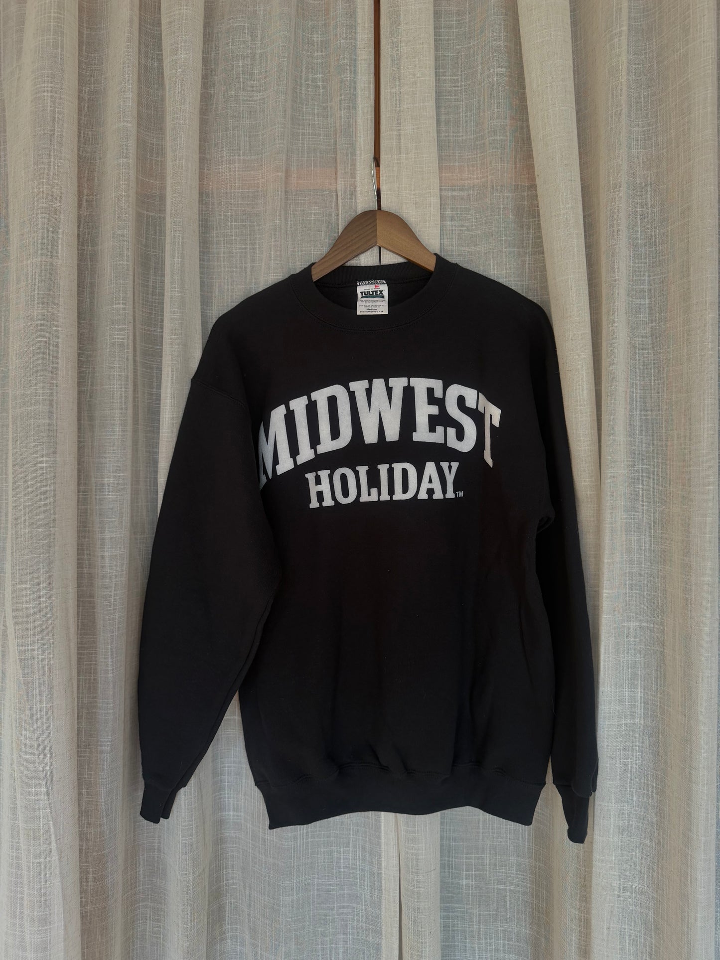 Midwest Holiday Vintage Crewneck - Black