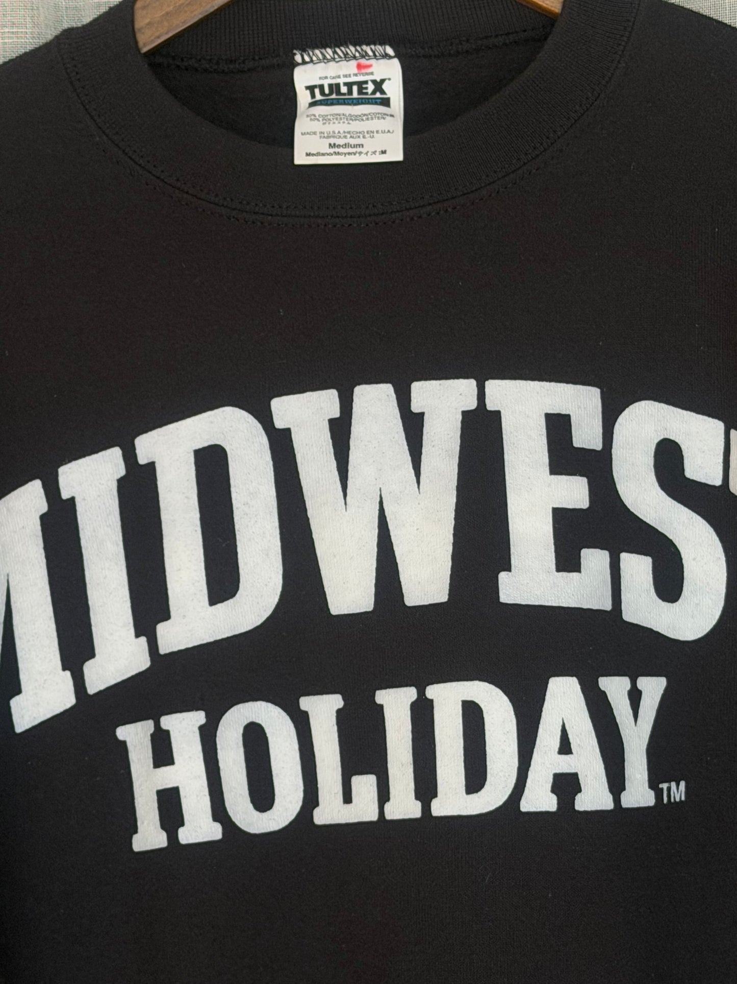 Midwest Holiday Vintage Crewneck - Black