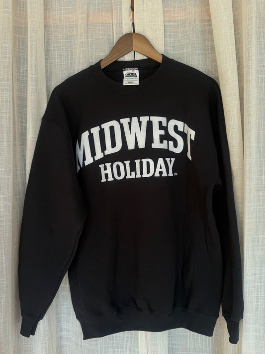 Midwest Holiday Vintage Crewneck - Black