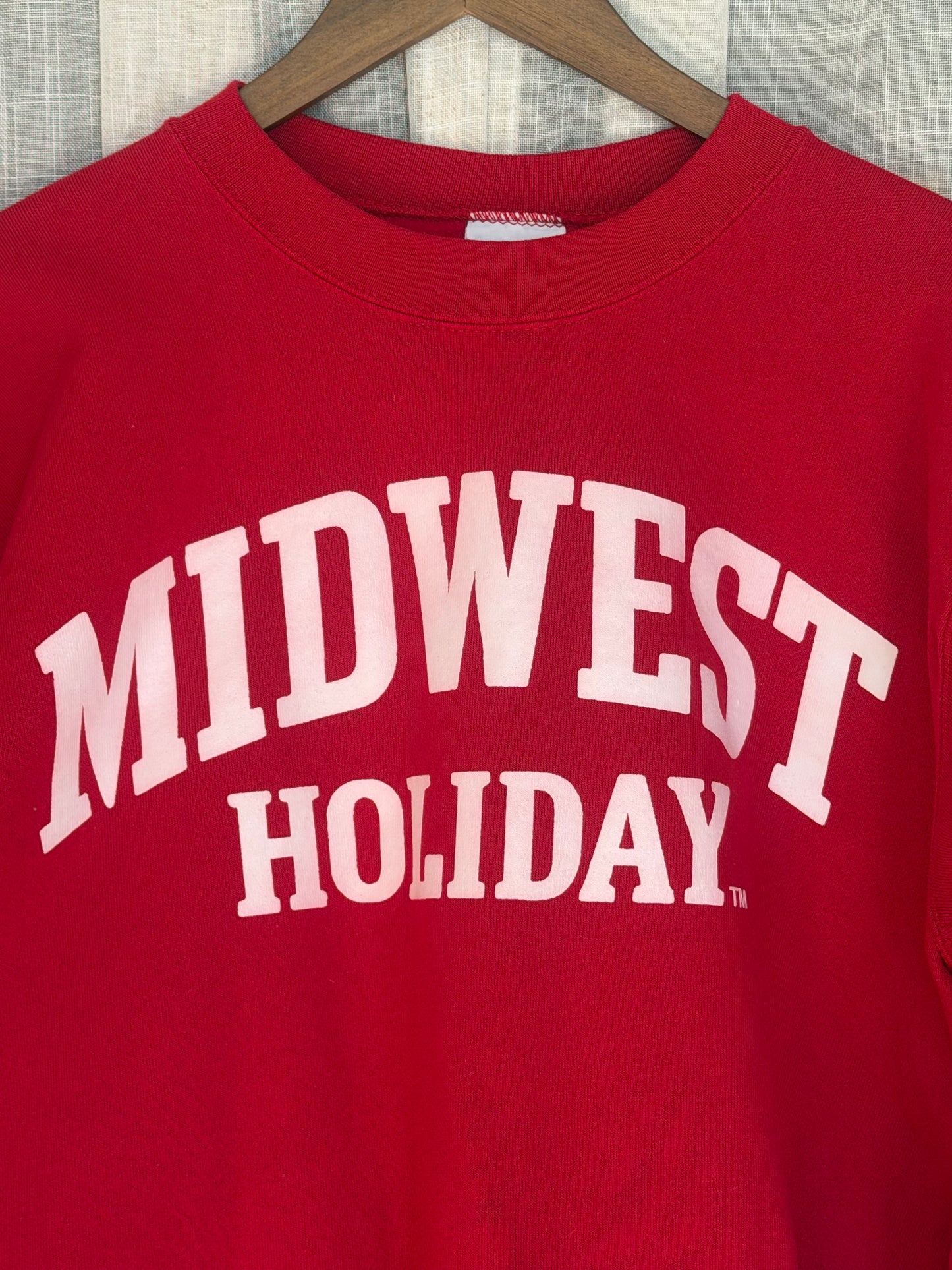 Midwest Holiday Vintage Crewneck - Red