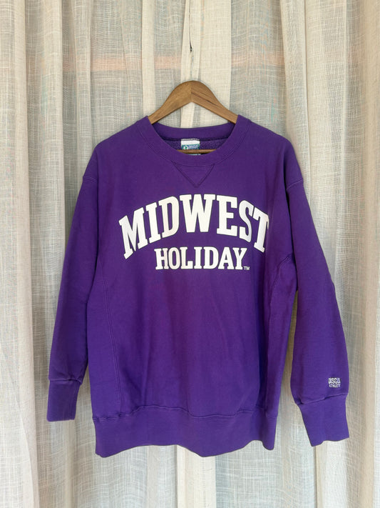 Midwest Holiday Vintage Crewneck - Purple
