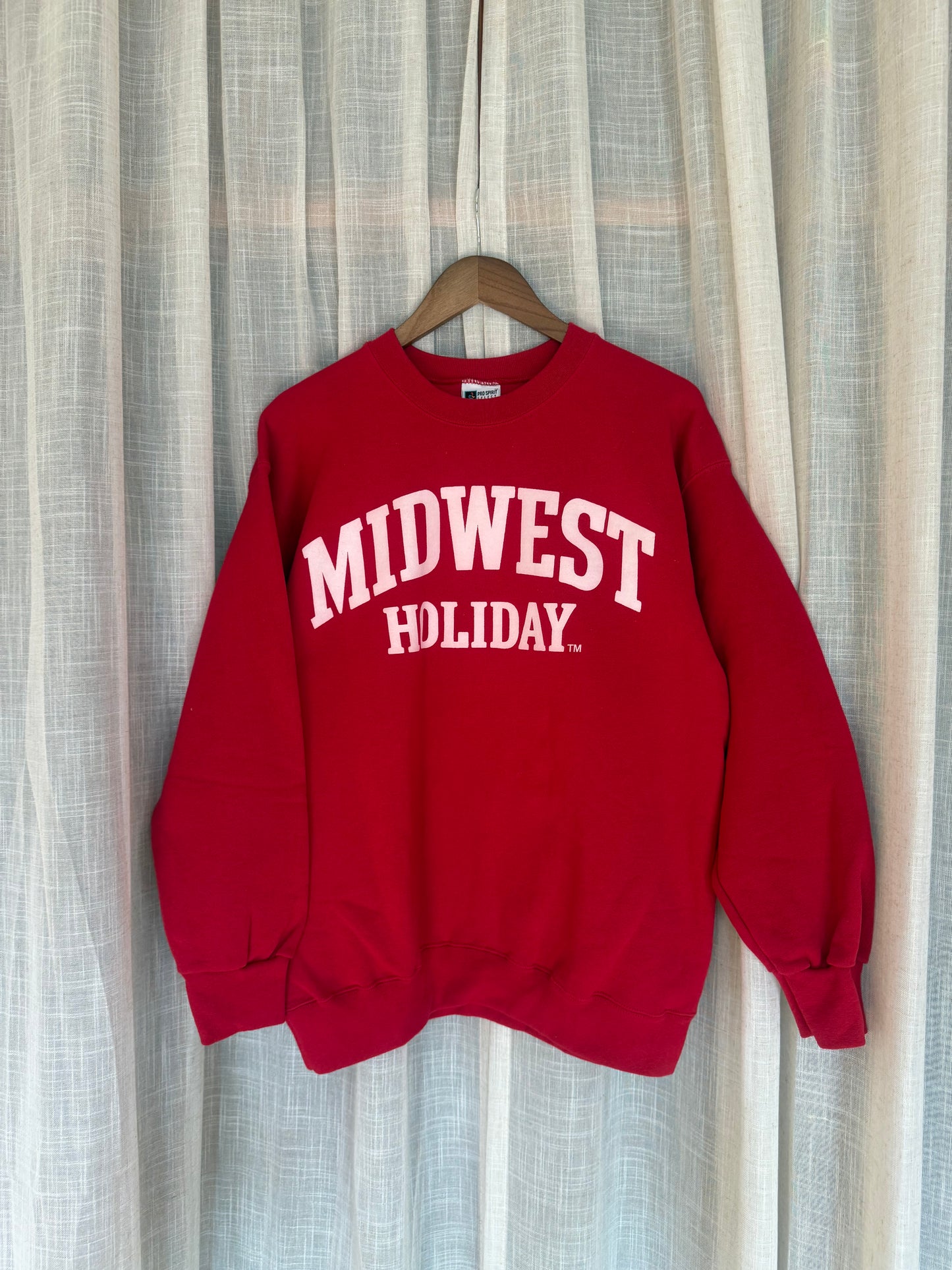 Midwest Holiday Vintage Crewneck - Red