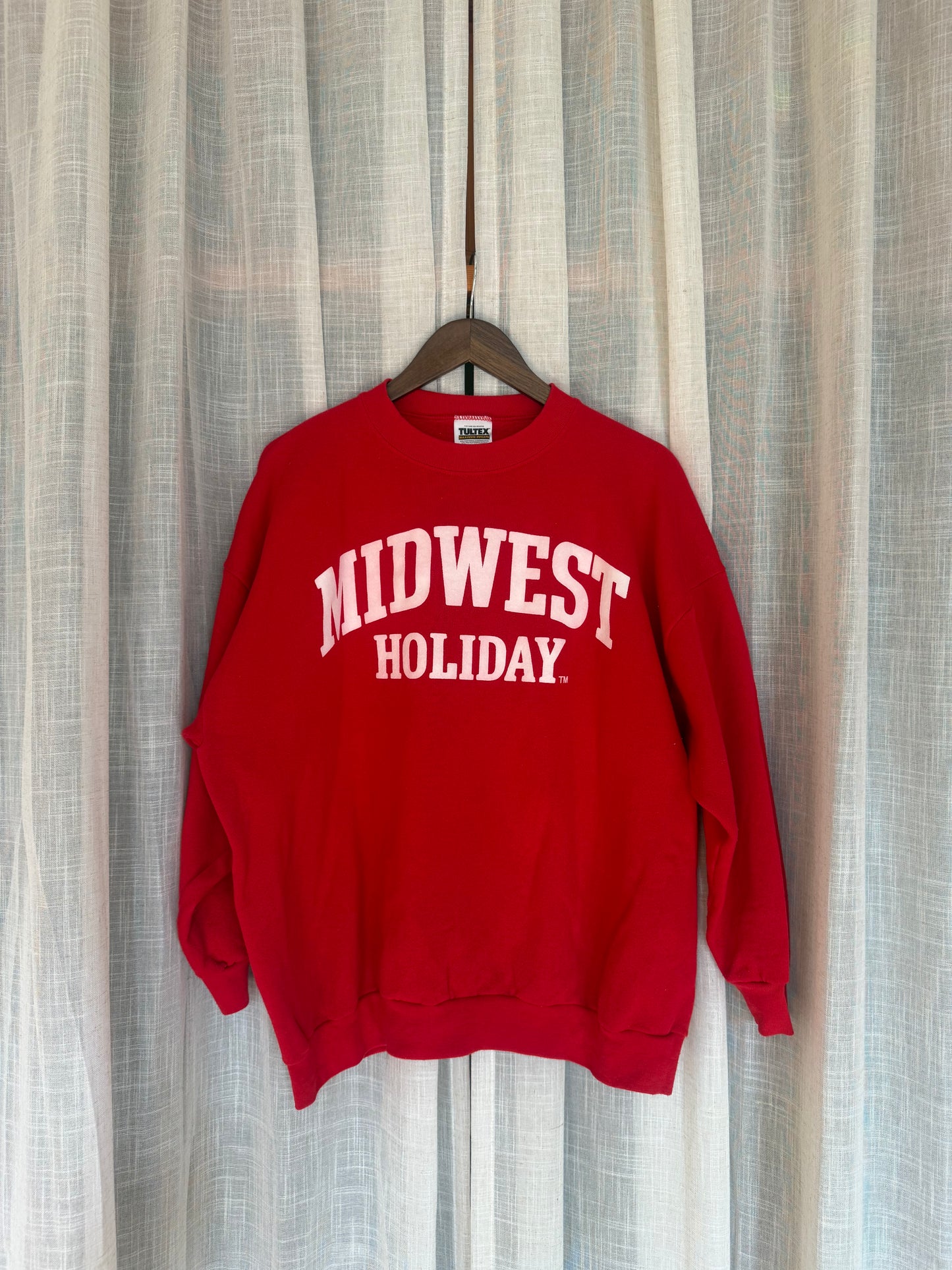 Midwest Holiday Vintage Crewneck - Red