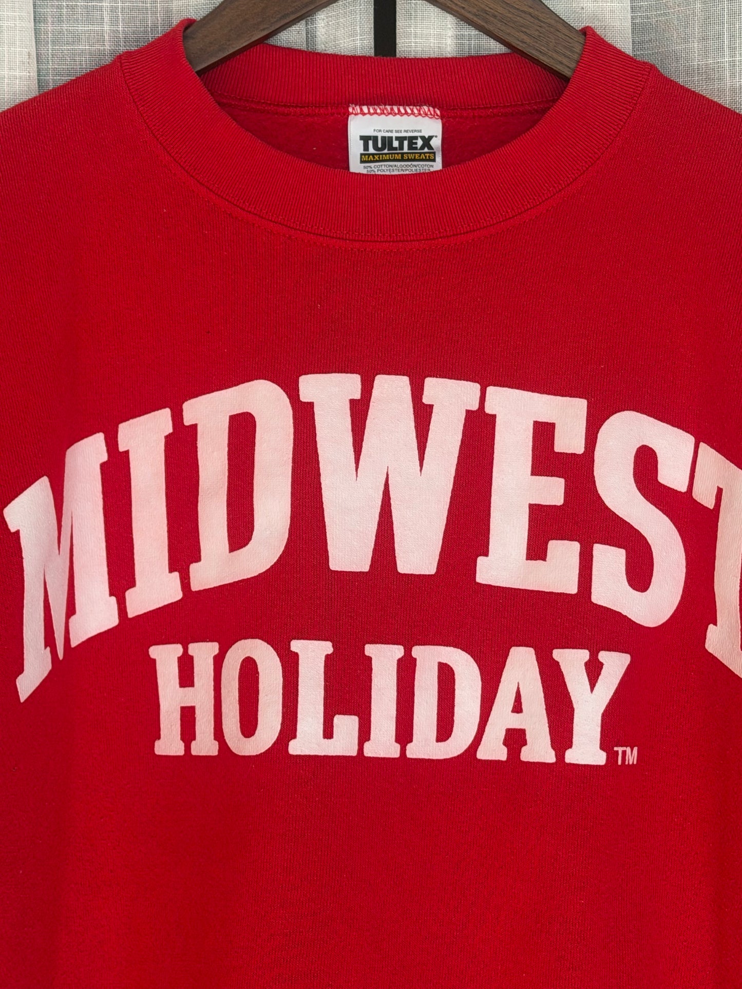 Midwest Holiday Vintage Crewneck - Red
